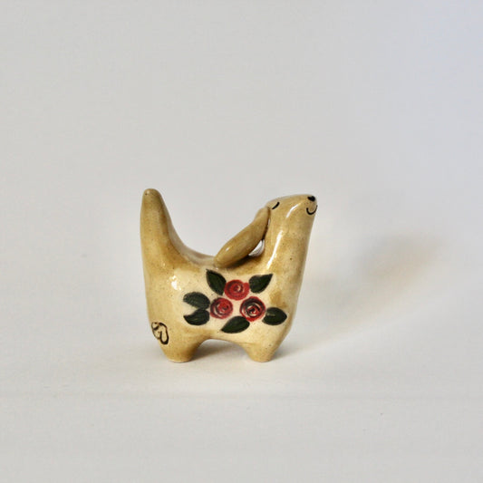 Painted Roses Weenie Figurine