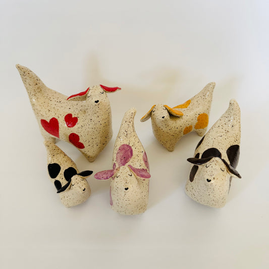 Colorful Spots Weenie Figurines (Seconds)