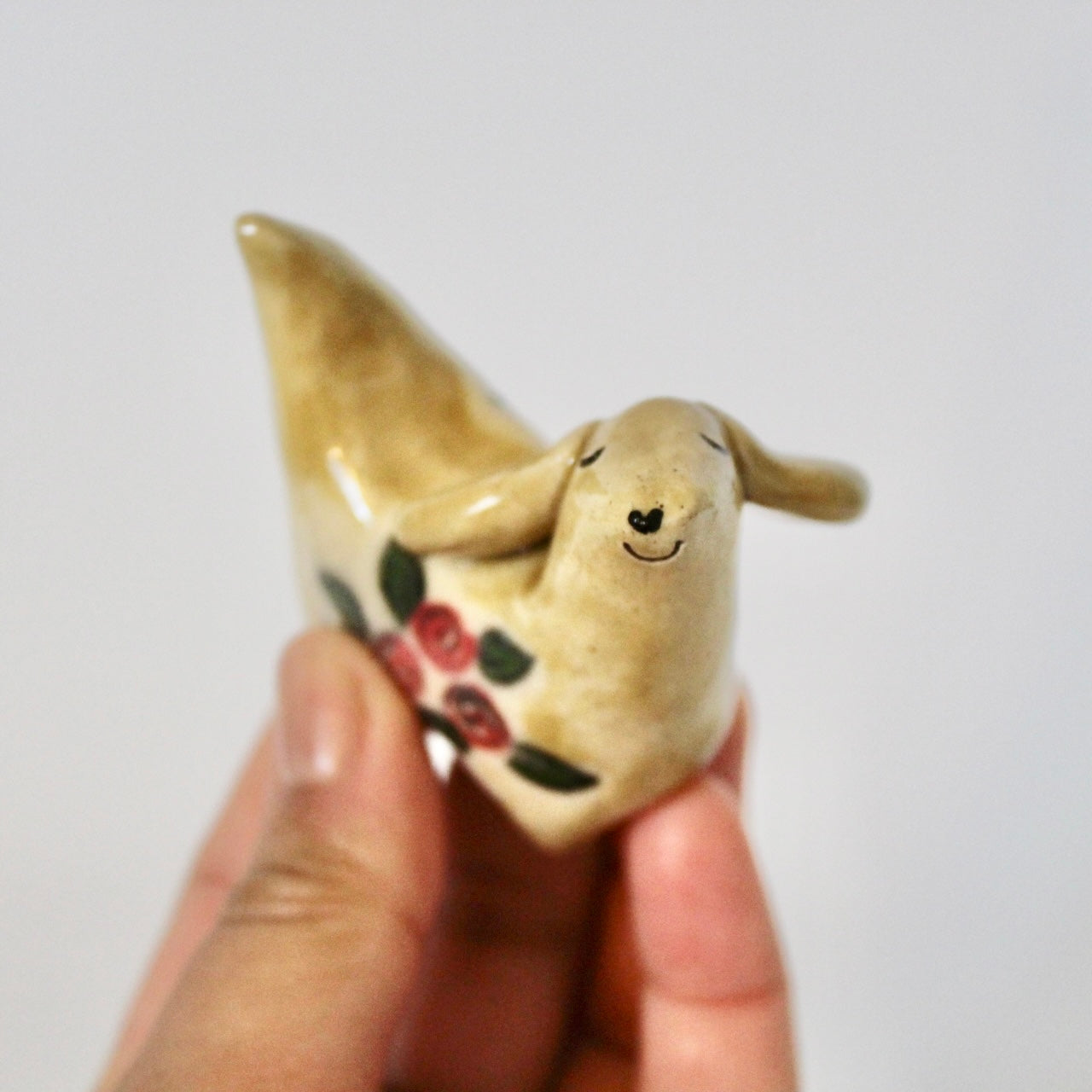 Painted Roses Weenie Figurine