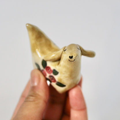 Painted Roses Weenie Figurine