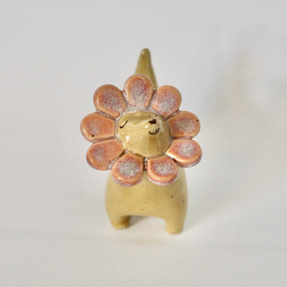 Pink Flower Weenie Figurine