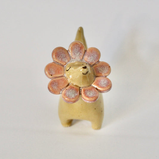 Pink Flower Weenie Figurine