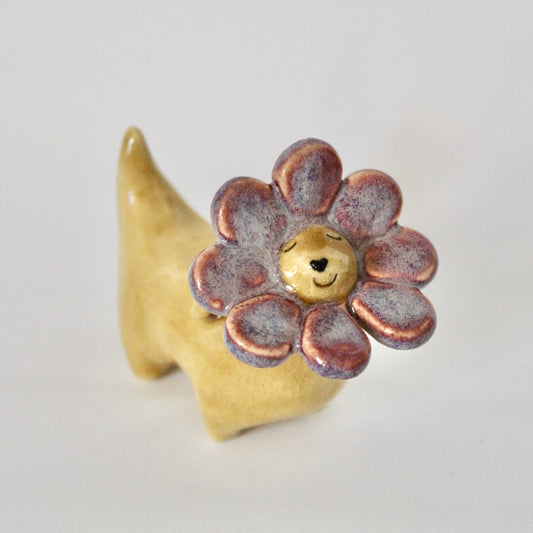 Purple Flower Weenie Figurine