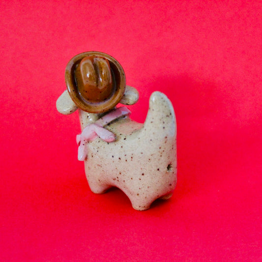 Hearts Bandana Mini Weenie Figurine