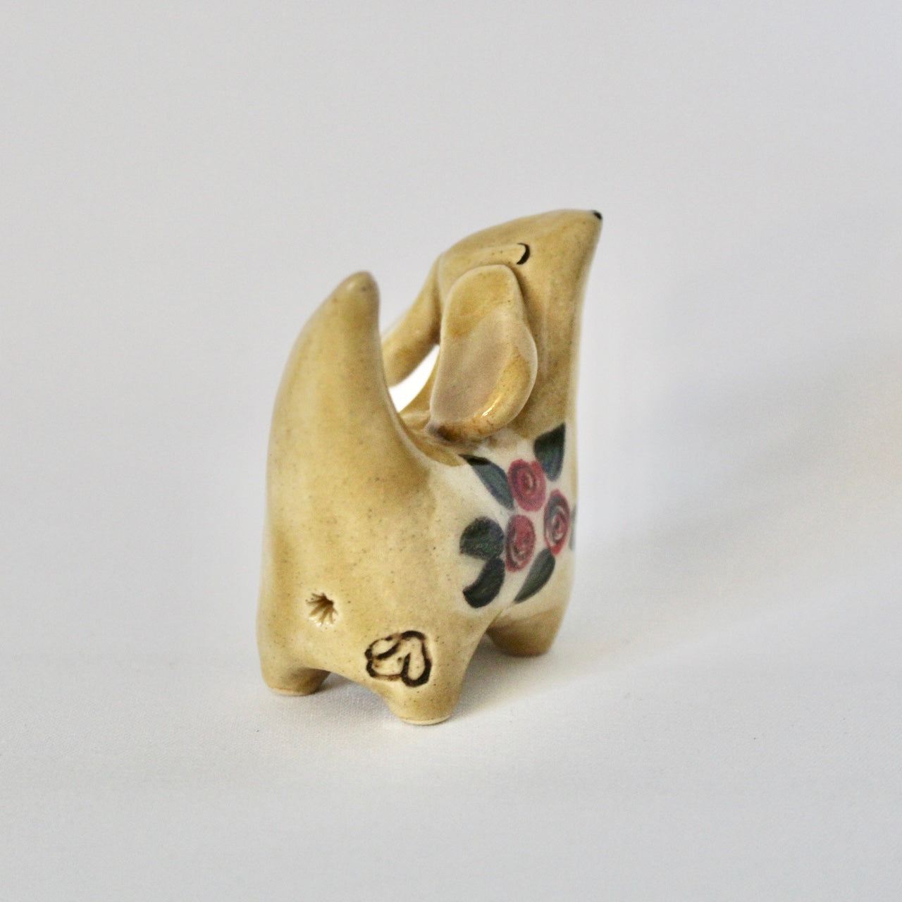 Painted Roses Weenie Figurine