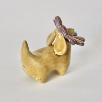 Purple Flower Weenie Figurine