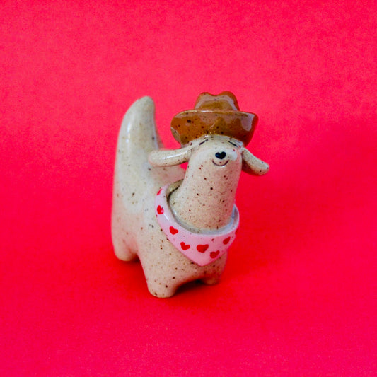 Hearts Bandana Mini Weenie Figurine