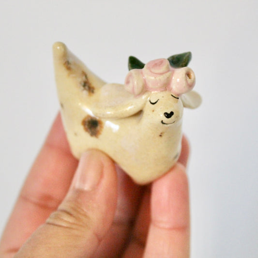 Boho Chic Weenie Figurine