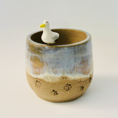 Paw Prints in the Sand Seagull Planter | SharkWeens Collection