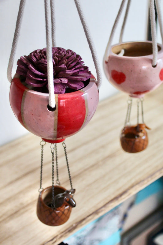 Hot Air Balloon Hanging Planter