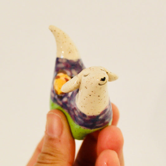 Pink & Purple Starry Night Weenie Figurines