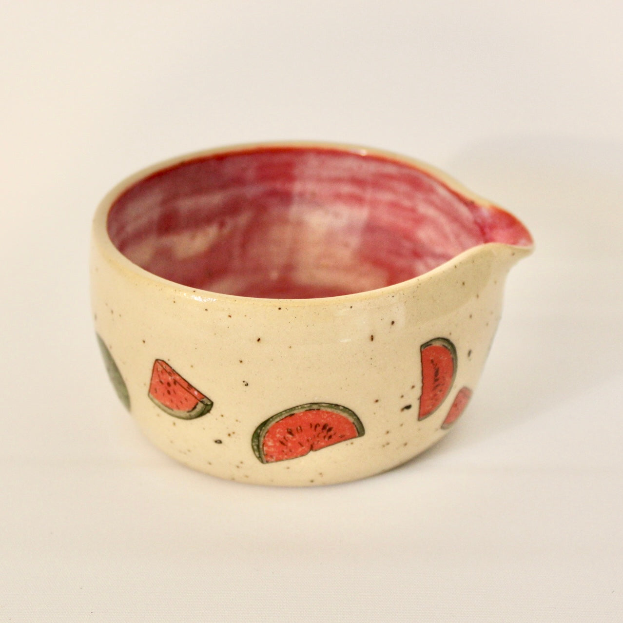 Watermelon Matcha Bowl and Whisk Holder Set