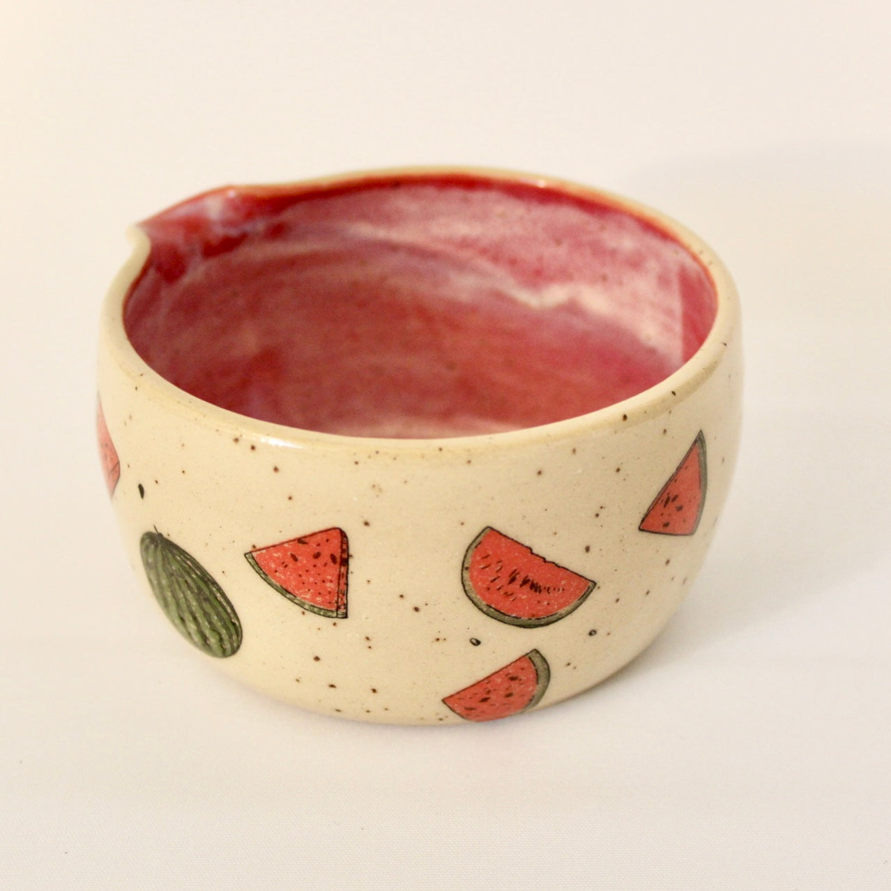 Watermelon Matcha Bowl and Whisk Holder Set