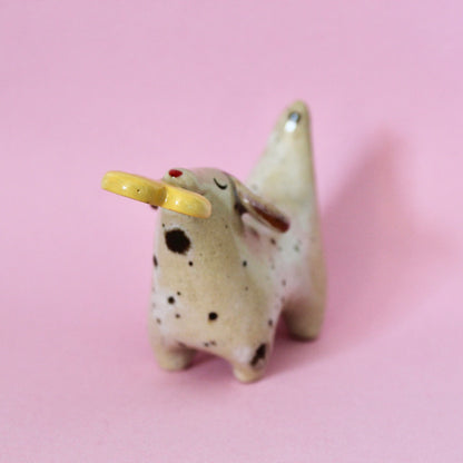 Valentine Weenie Figurine - Woof Candy Heart